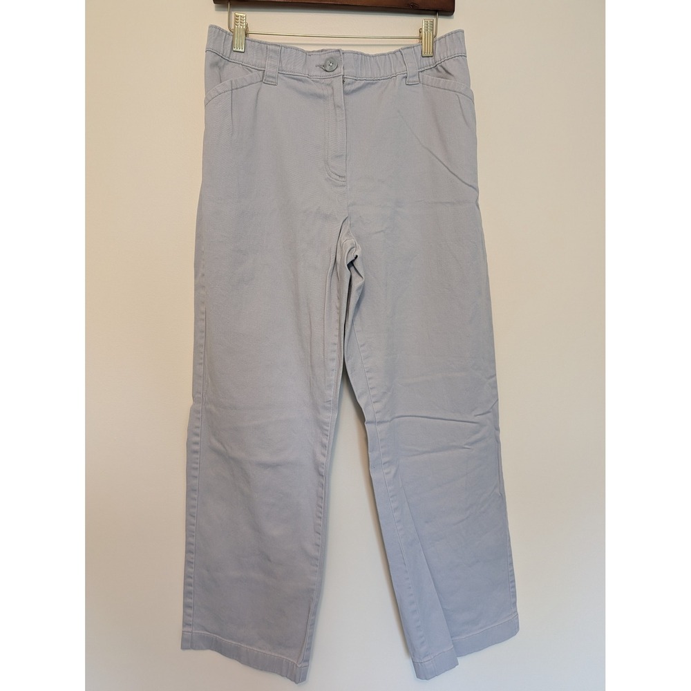 LL Bean Classic Fit Pants Womens 14 Reg Chino Comfort Waistband (fits 30x28.5)